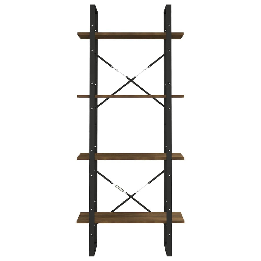 Boekenkast 60x30x140 cm bewerkt hout bruineikenkleurig MeubelReus