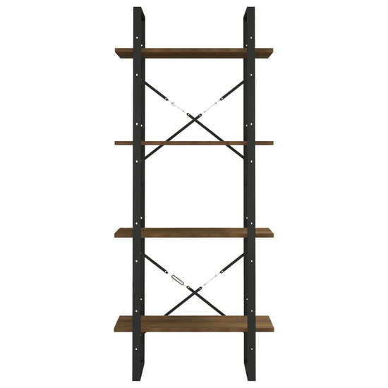 Boekenkast 60x30x140 cm bewerkt hout bruineikenkleurig MeubelReus