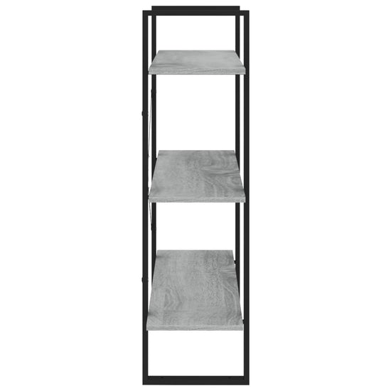 Boekenkast 80x30x105 cm bewerkt hout grijs sonoma eikenkleurig MeubelReus