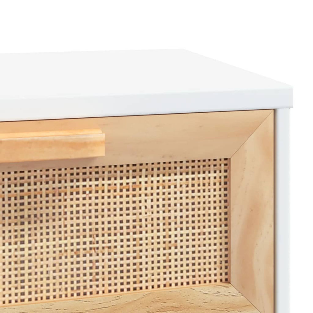 Salontafel 80x40x30 cm bewerkt hout en grenenhout wit MeubelReus