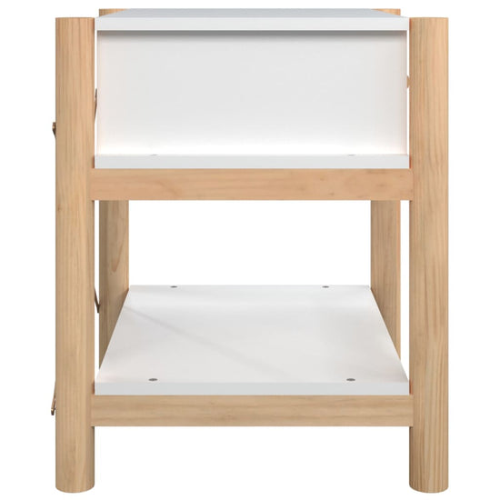Nachtkastjes 2 st 42x38x45 cm bewerkt hout wit MeubelReus