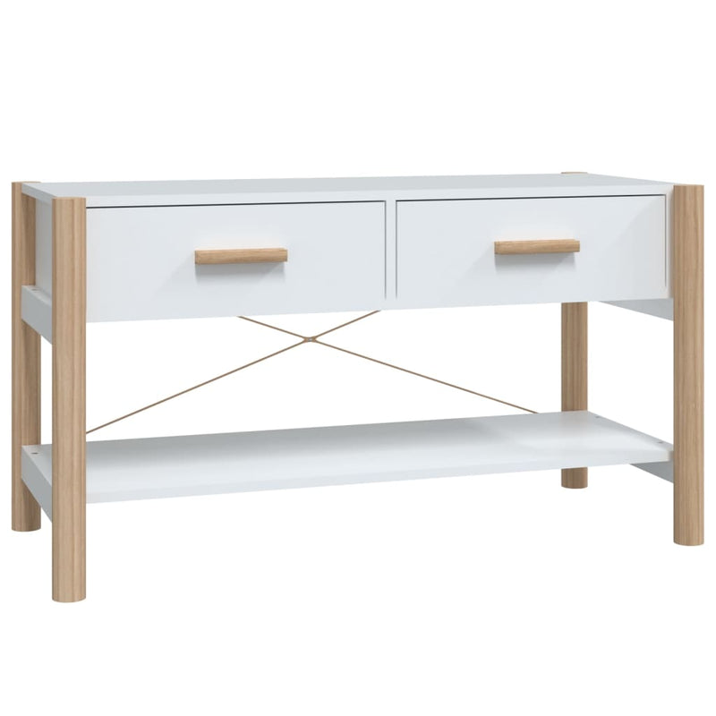 Tv-meubel 82x38x45 cm bewerkt hout wit MeubelReus