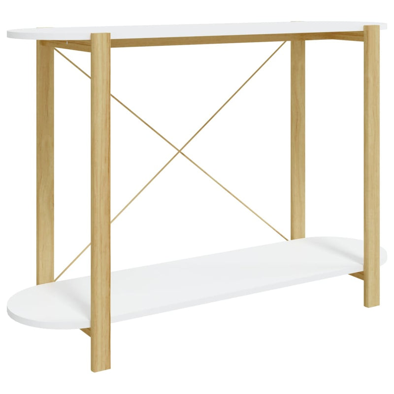 Wandtafel 110x38x75 cm bewerkt hout wit MeubelReus