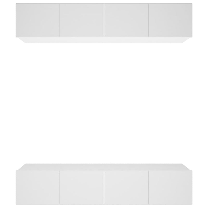 Tv-meubelen 4 st 80x30x30 cm bewerkt hout wit MeubelReus