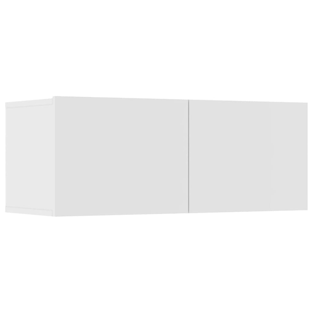 Tv-meubelen 4 st 80x30x30 cm bewerkt hout wit MeubelReus