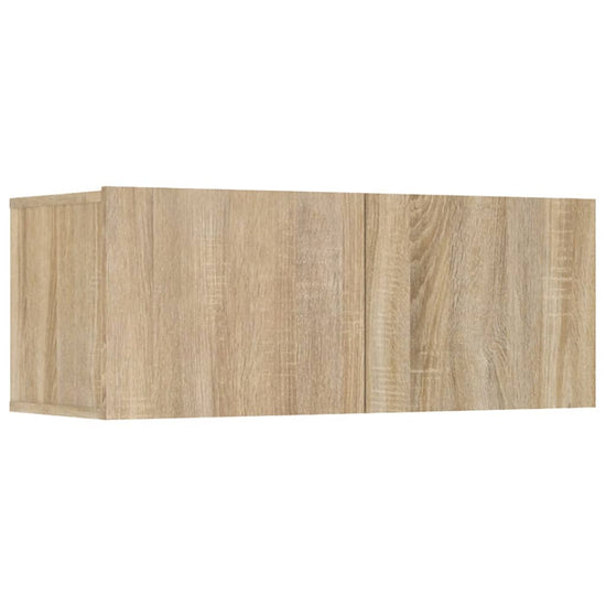 Tv-meubelen 4 st 80x30x30 cm bewerkt hout sonoma eikenkleurig MeubelReus