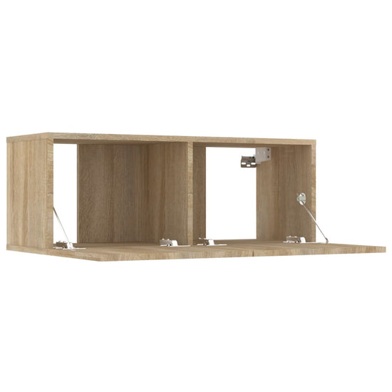 Tv-meubelen 4 st 80x30x30 cm bewerkt hout sonoma eikenkleurig MeubelReus