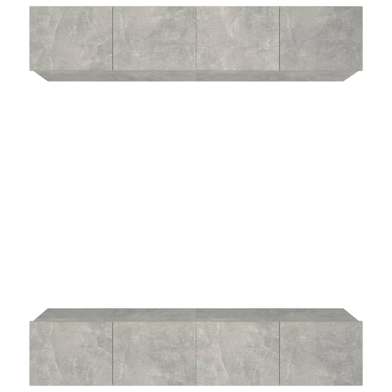 Tv-meubelen 4 st 80x30x30 cm bewerkt hout betongrijs MeubelReus