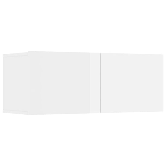 Tv-meubelen 4 st 80x30x30 cm bewerkt hout hoogglans wit MeubelReus