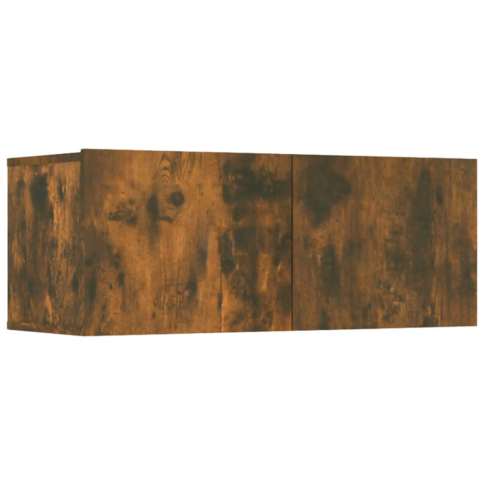 Tv-meubelen 4 st 80x30x30 cm bewerkt hout gerookt eikenkleur MeubelReus