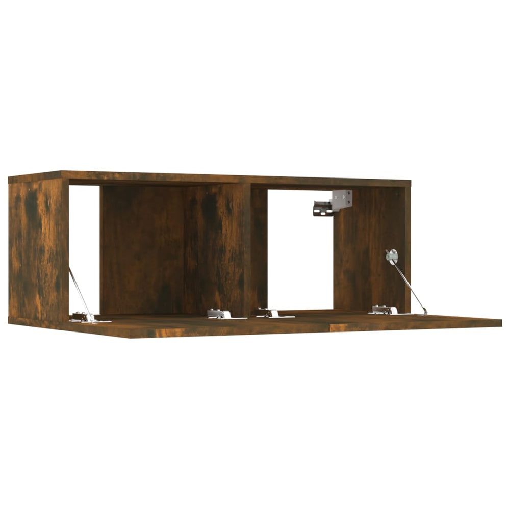 Tv-meubelen 4 st 80x30x30 cm bewerkt hout gerookt eikenkleur MeubelReus