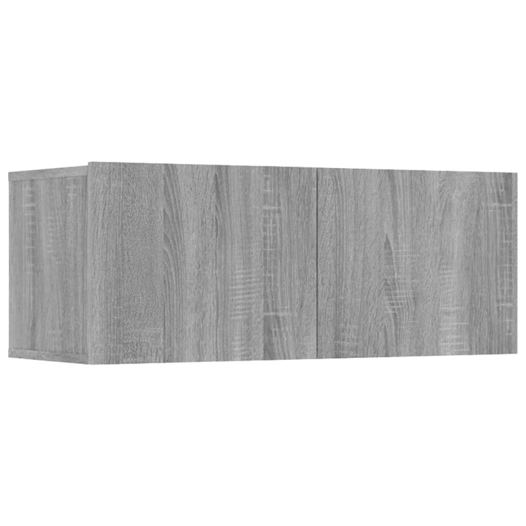 Tv-meubelen 4 st 80x30x30 cm bewerkt hout bruin eikenkleur MeubelReus
