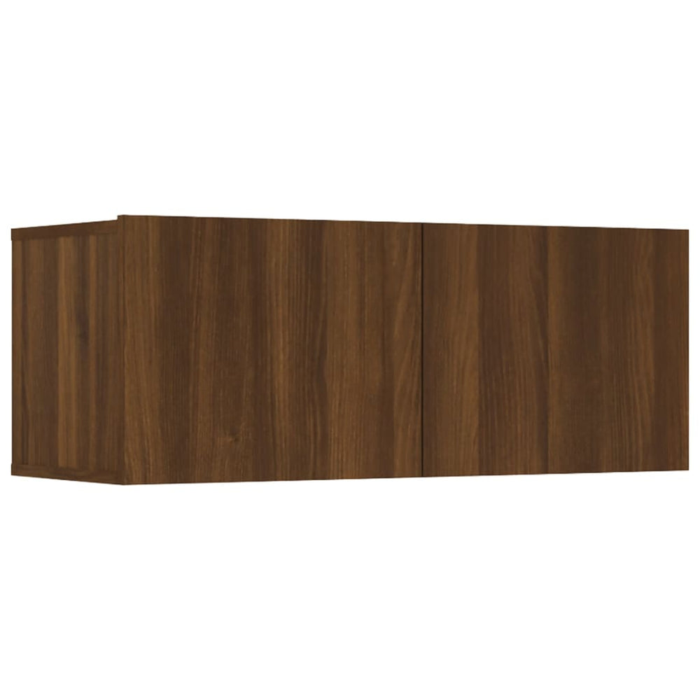 Tv-meubelen 4 st 80x30x30 cm bewerkt hout bruin eikenkleur MeubelReus
