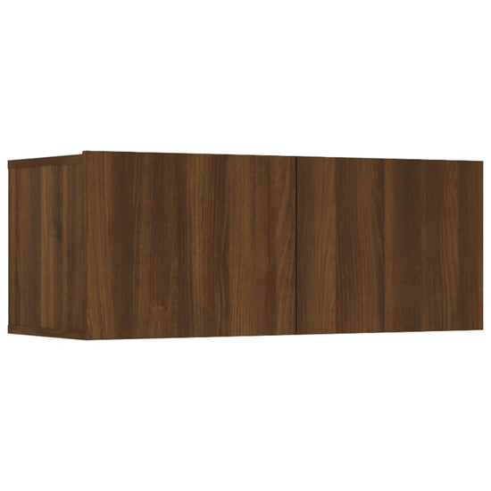 Tv-meubelen 4 st 80x30x30 cm bewerkt hout bruin eikenkleur MeubelReus