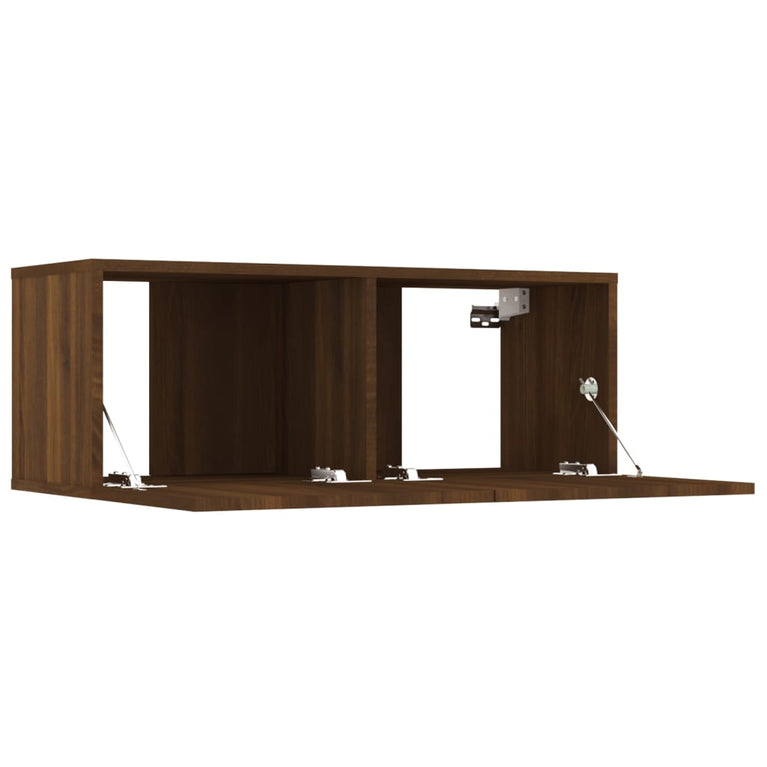 Tv-meubelen 4 st 80x30x30 cm bewerkt hout bruin eikenkleur MeubelReus