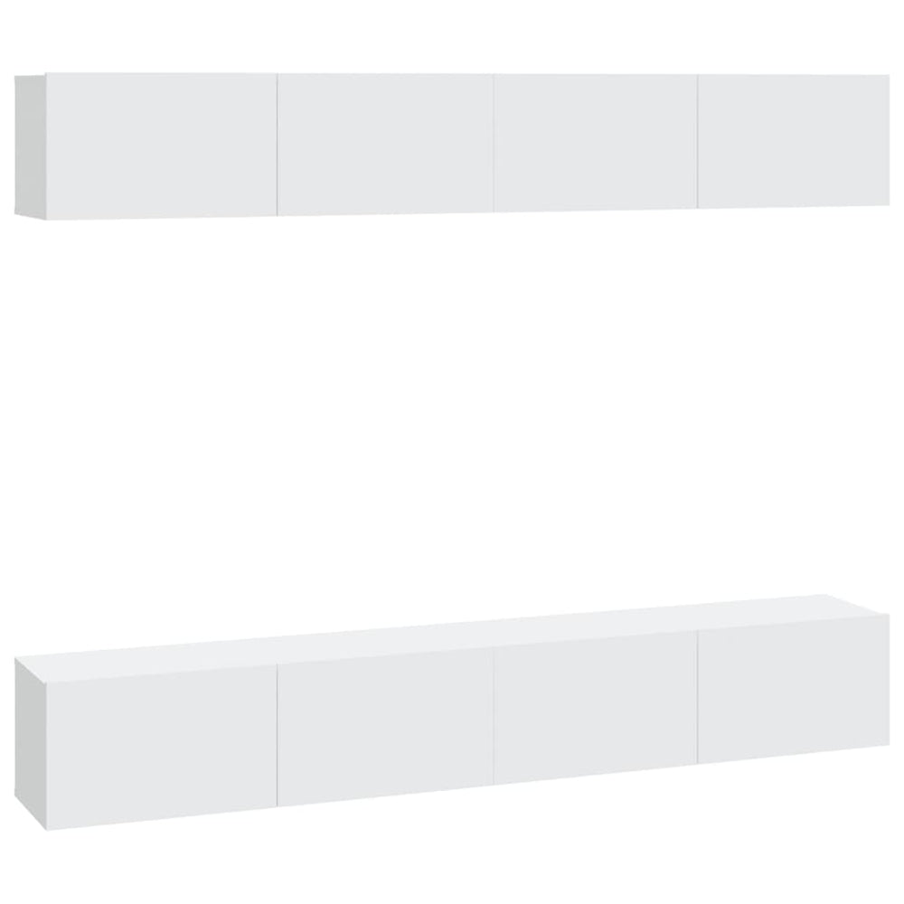 Tv-wandmeubels 4 st 100x30x30 cm wit MeubelReus