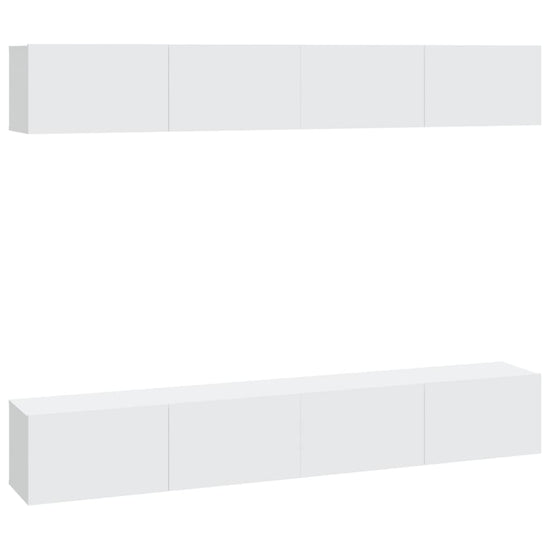 Tv-wandmeubels 4 st 100x30x30 cm wit MeubelReus