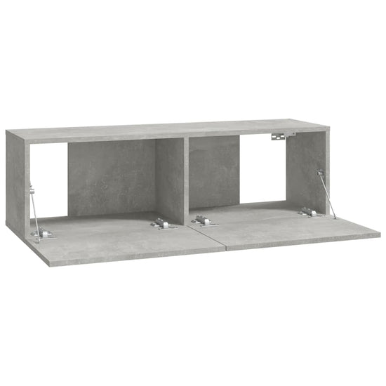 Tv-wandmeubels 4 st 100x30x30 cm betongrijs MeubelReus