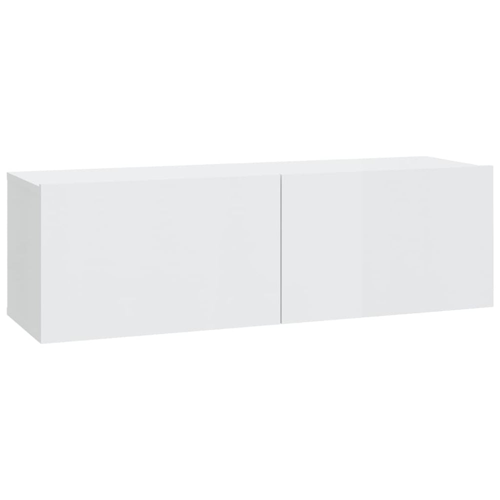 Tv-wandmeubels 4 st 100x30x30 cm hoogglans wit MeubelReus
