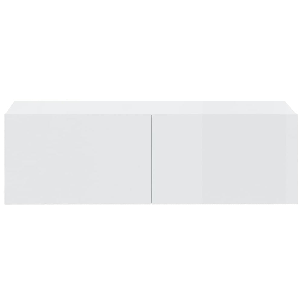 Tv-wandmeubels 4 st 100x30x30 cm hoogglans wit MeubelReus
