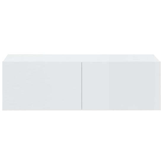 Tv-wandmeubels 4 st 100x30x30 cm hoogglans wit MeubelReus