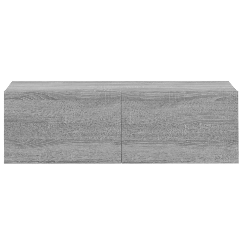 Tv-wandmeubels 4 st 100x30x30 cm grijs sonoma eikenkleurig MeubelReus