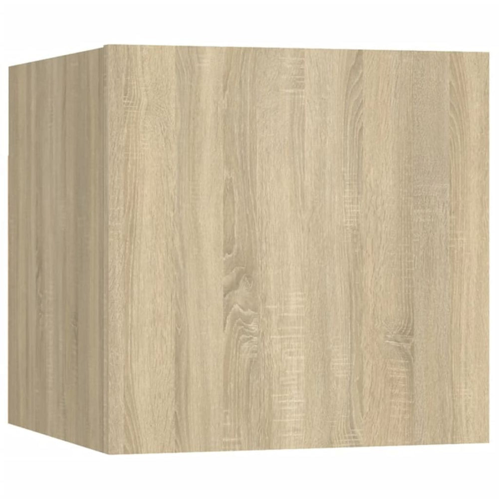 8-delige Tv-meubelset bewerkt hout sonoma eikenkleurig MeubelReus