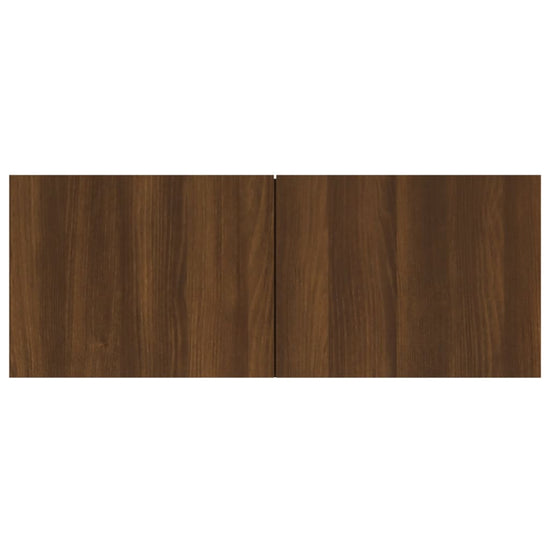 Tv-wandmeubel bewerkt hout bruin eikenkleur MeubelReus