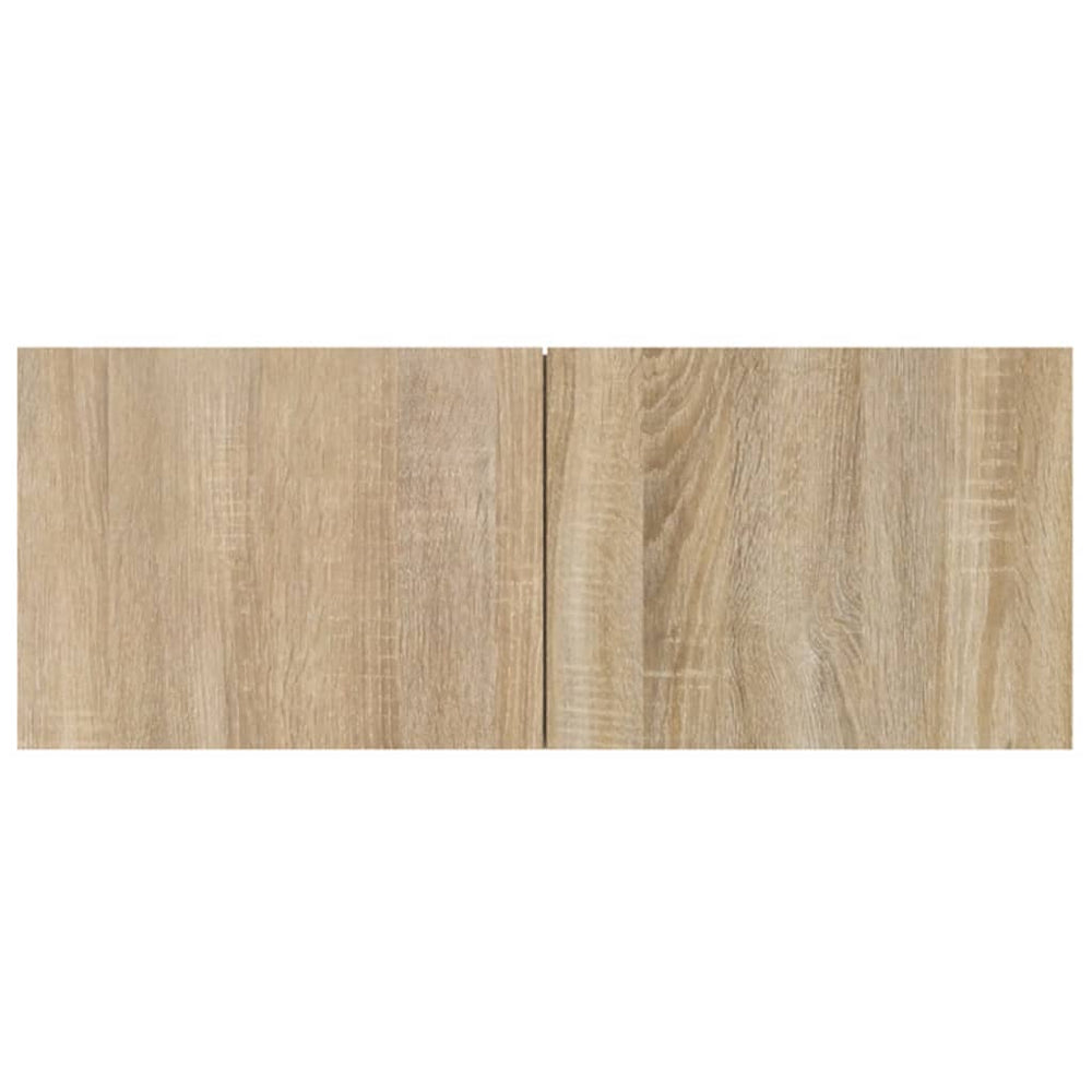 Tv-wandmeubel bewerkt hout sonoma eikenkleurig MeubelReus