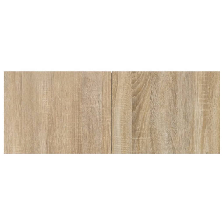 Tv-wandmeubel bewerkt hout sonoma eikenkleurig MeubelReus