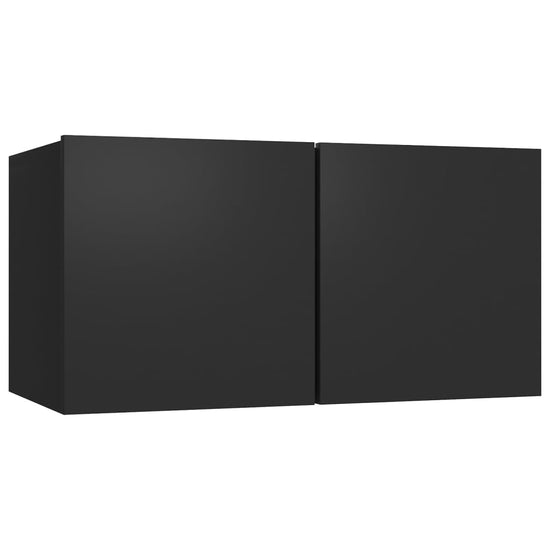 6-delige Tv-meubelset bewerkt hout zwart MeubelReus