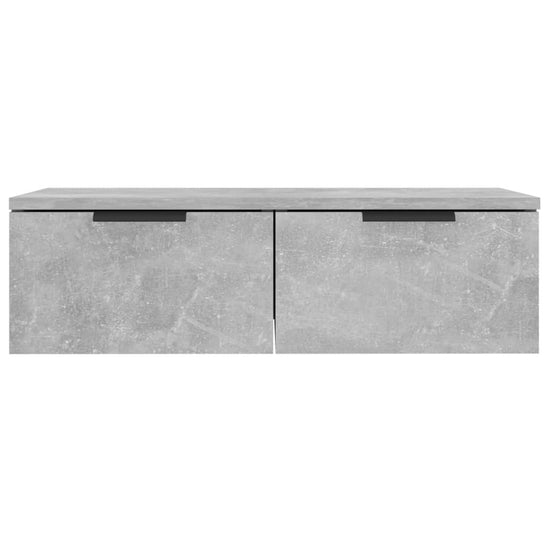 Wandkasten 2 st 68x30x20 cm bewerkt hout betongrijs MeubelReus