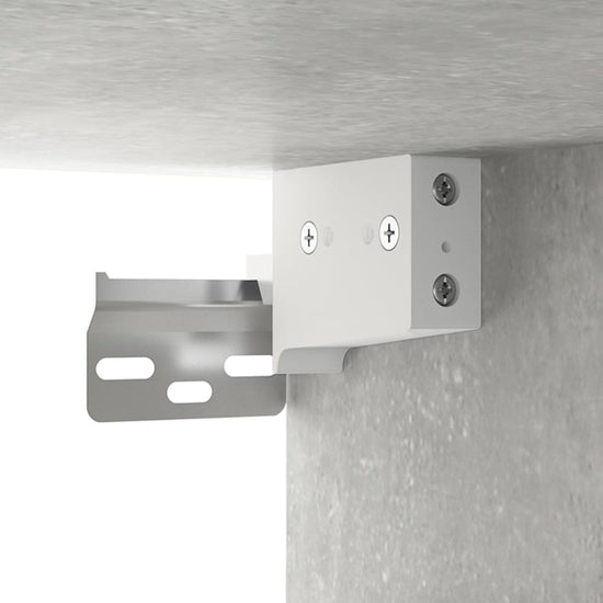 Wandkasten 2 st 68x30x20 cm bewerkt hout betongrijs MeubelReus