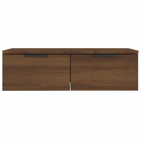 Wandkasten 2 st 68x30x20 cm bewerkt hout bruineikenkleurig MeubelReus