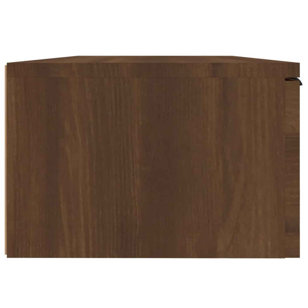 Wandkasten 2 st 68x30x20 cm bewerkt hout bruineikenkleurig MeubelReus