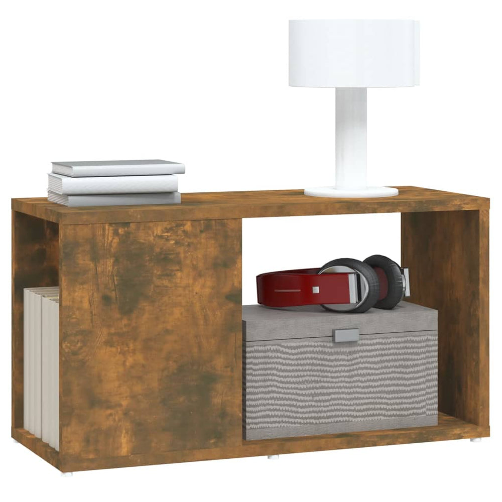 Tv-meubel 60x24x32 cm bewerkt hout gerookt eikenkleurig MeubelReus