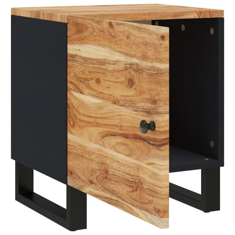 Nachtkastjes 2 st 40x33x46 cm massief acaciahout MeubelReus