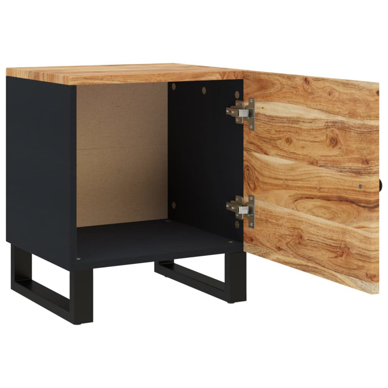 Nachtkastjes 2 st 40x33x46 cm massief acaciahout MeubelReus