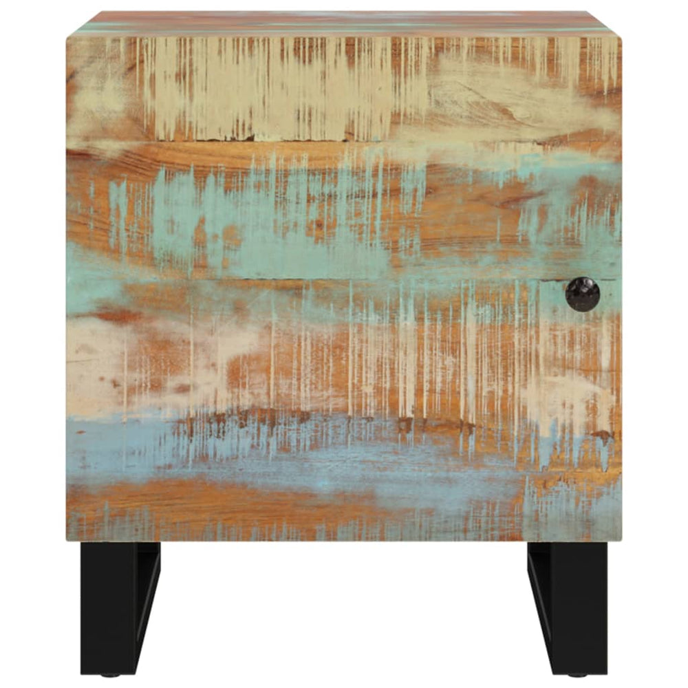 Nachtkastjes 2 st 40x33x46 cm massief gerecycled hout MeubelReus