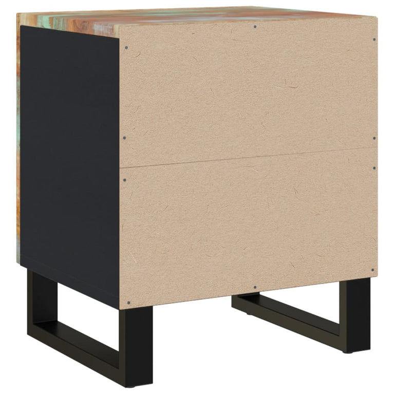 Nachtkastjes 2 st 40x33x46 cm massief gerecycled hout MeubelReus