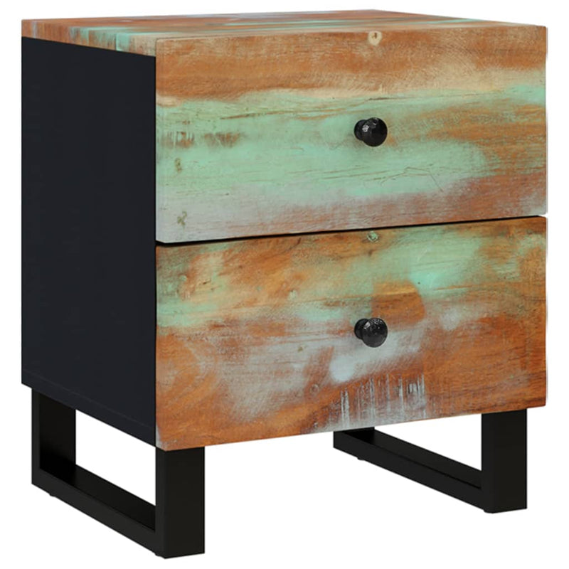 Nachtkastje 40x33x46 cm massief gerecycled hout MeubelReus