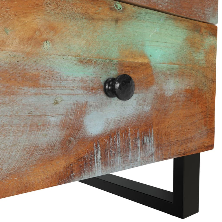 Nachtkastjes 2 st 40x33x46 cm massief gerecycled hout MeubelReus