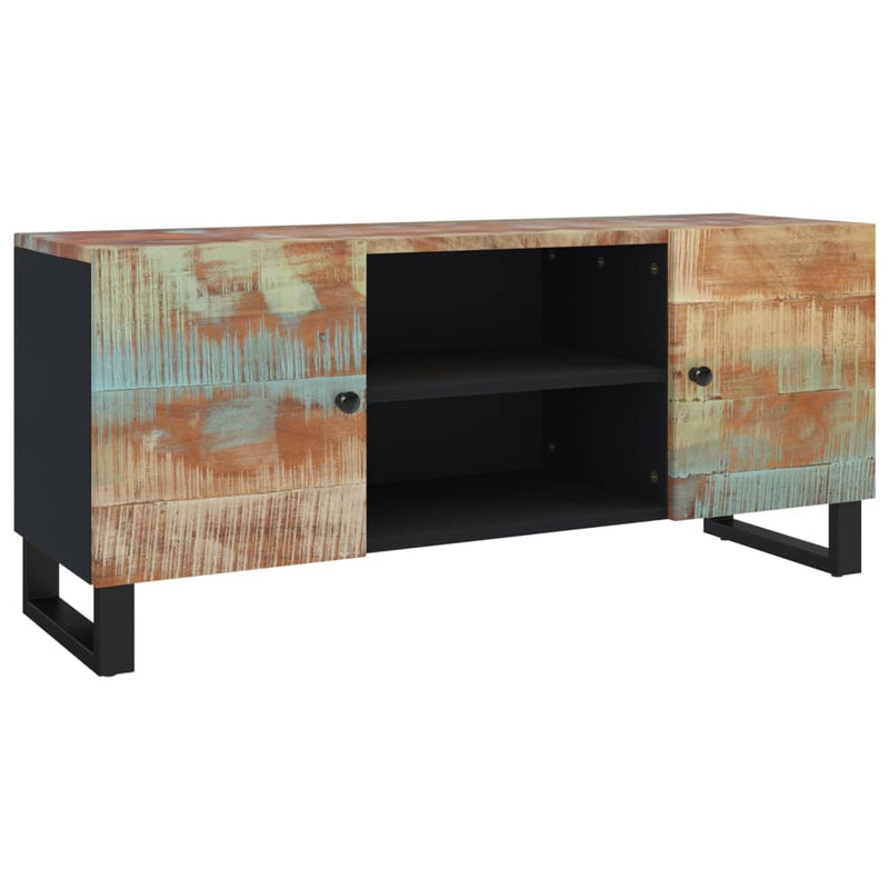 Tv-meubel 105x33x46 cm massief teruggewonnen hout MeubelReus