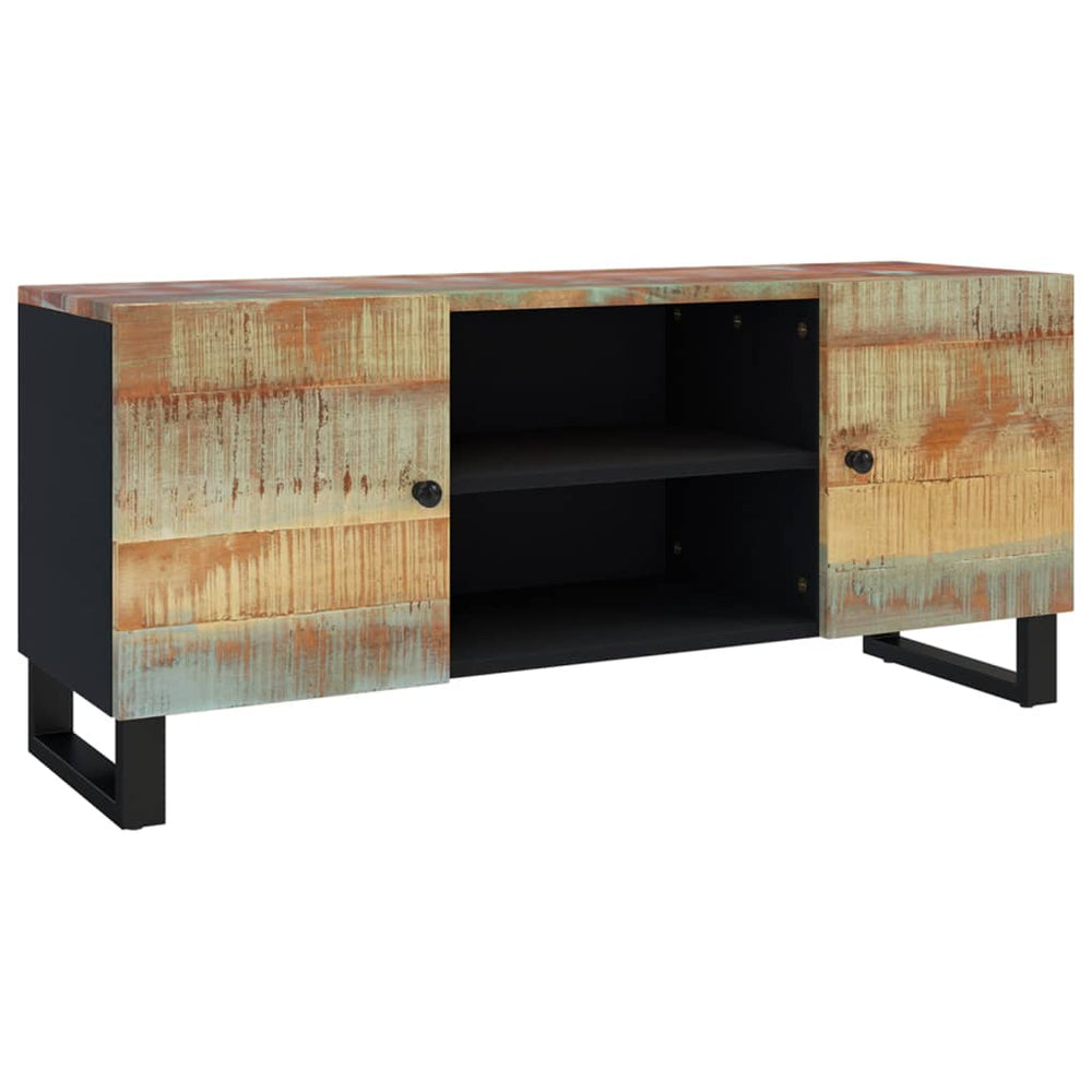 Tv-meubel 105x33x46 cm massief teruggewonnen hout MeubelReus