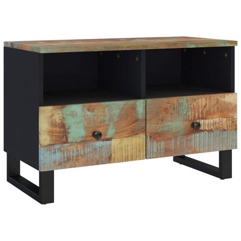 Tv-meubel 70x33x46cm massief teruggewonnen hout MeubelReus