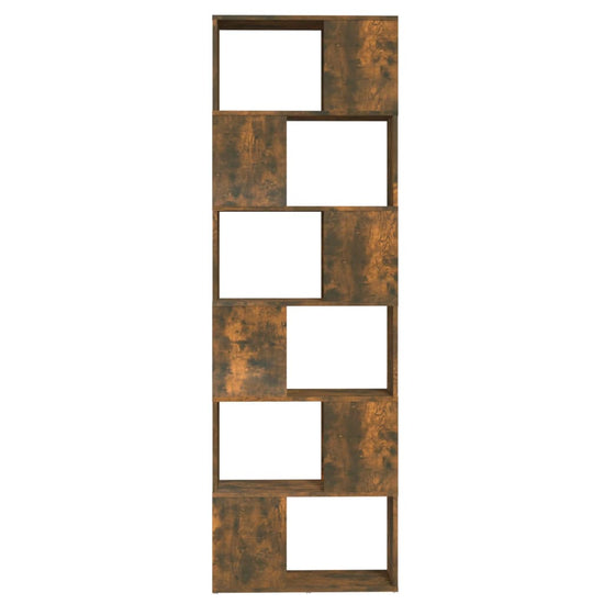Boekenkast/kamerscherm 60x24x186 cm gerookt eikenkleurig MeubelReus