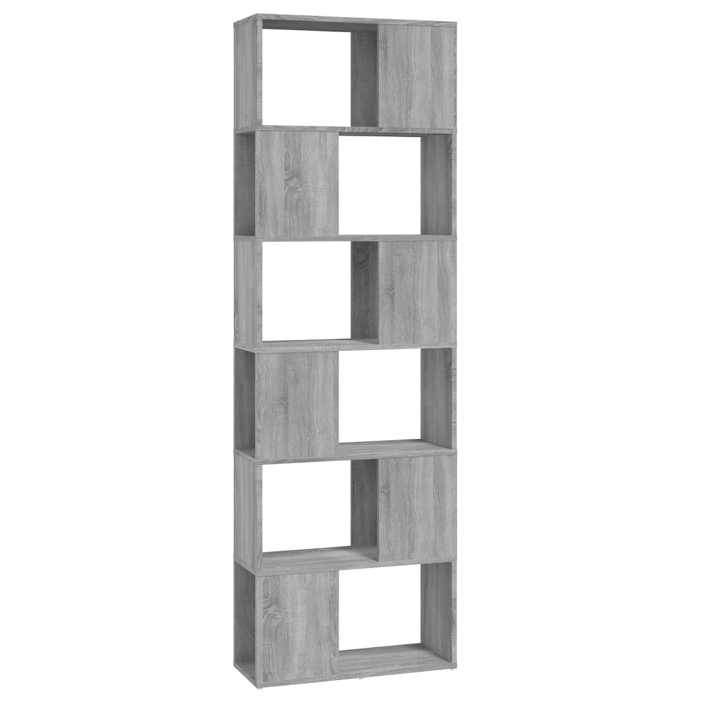 Boekenkast/kamerscherm 60x24x186 cm grijs sonoma eiken MeubelReus