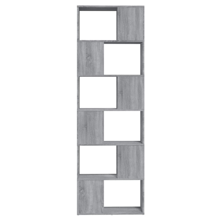 Boekenkast/kamerscherm 60x24x186 cm grijs sonoma eiken MeubelReus