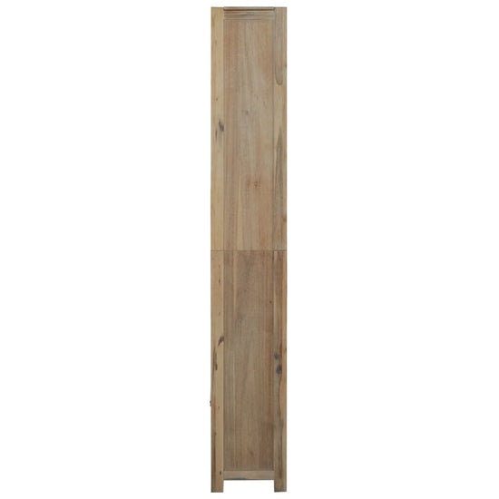 Boekenkast met 7 schappen 80x30x200 cm massief acaciahout MeubelReus