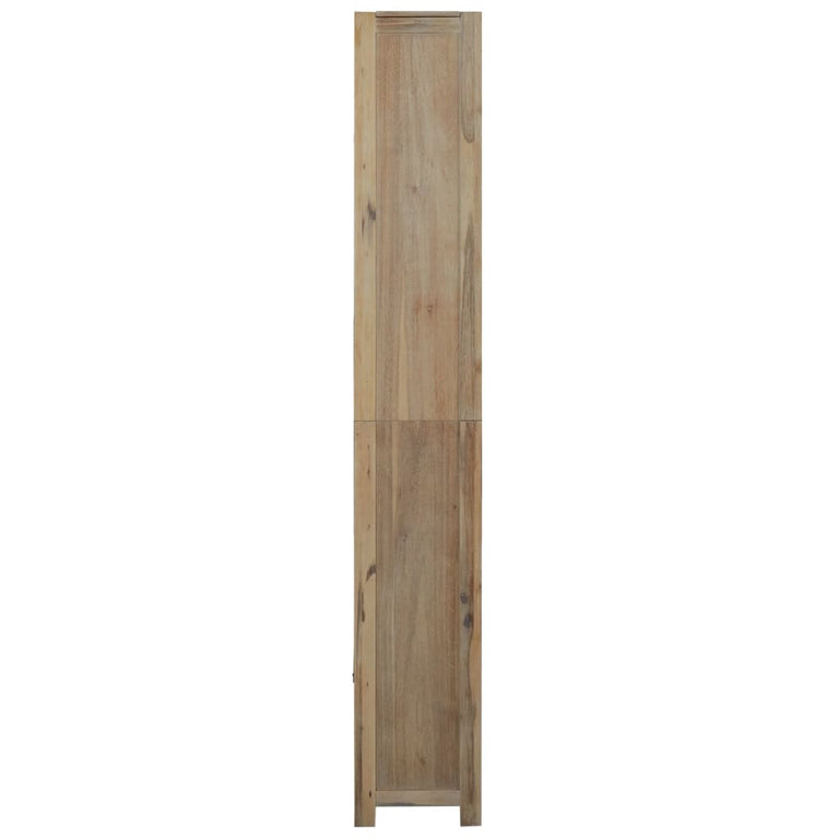 Boekenkast met 7 schappen 80x30x200 cm massief acaciahout MeubelReus